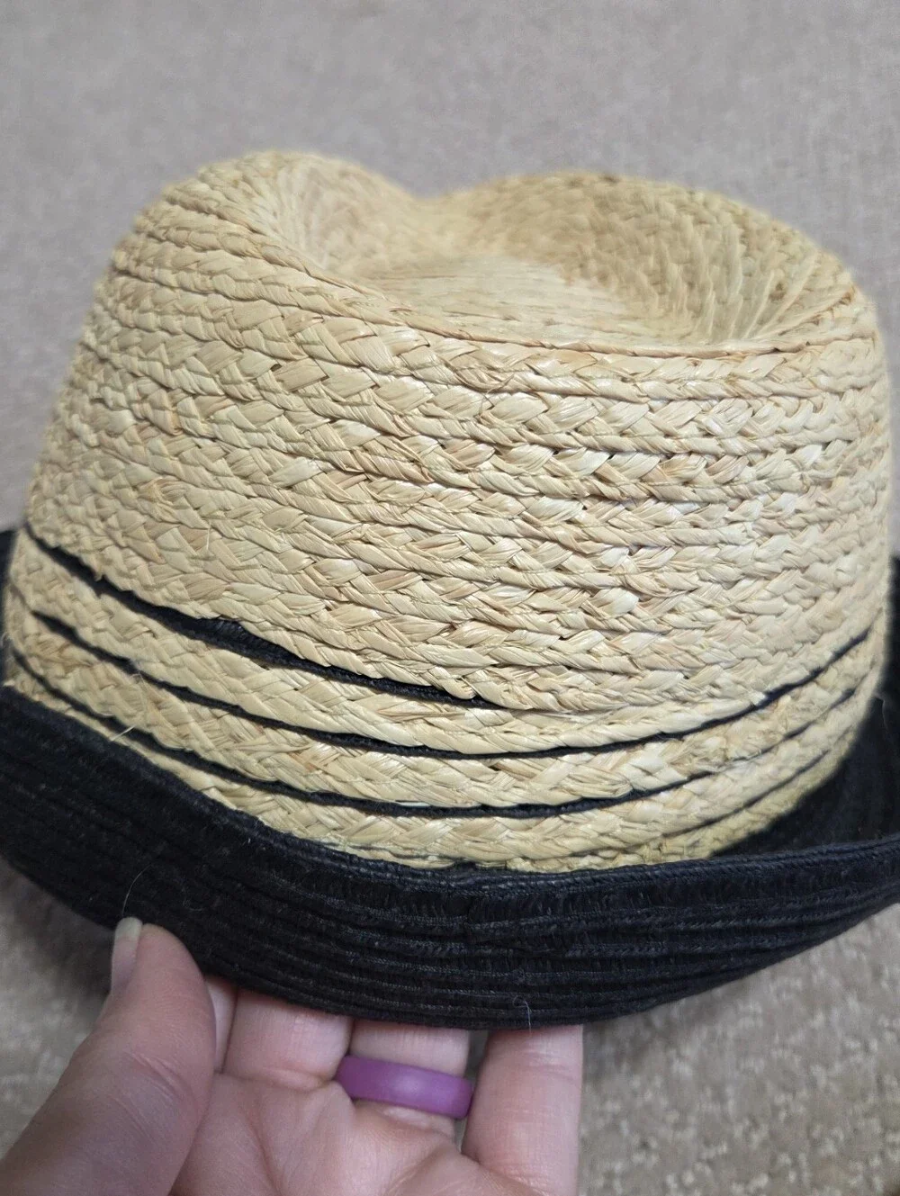 Ann Taylor New Straw Hat One Size Summer Beach Tropical Cruise Resortwear